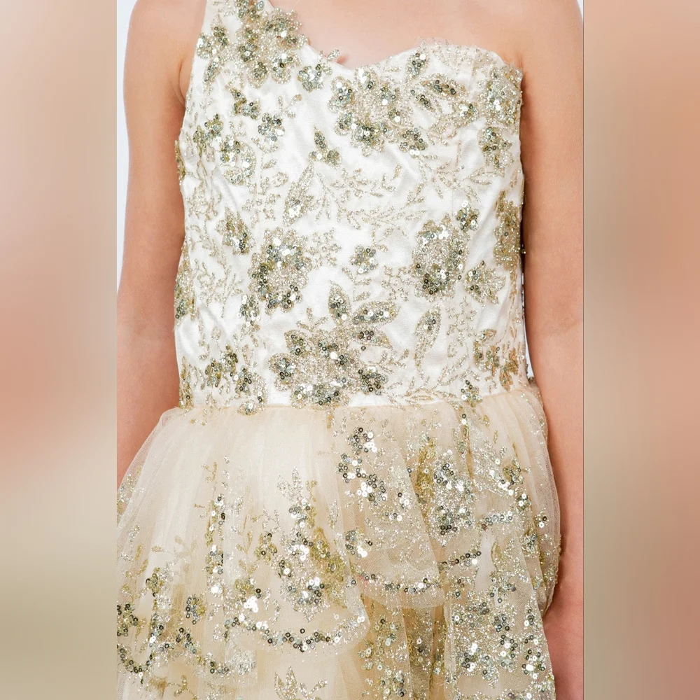 One Shoulder Sequin Party Dress